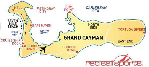 Map of Cayman Island